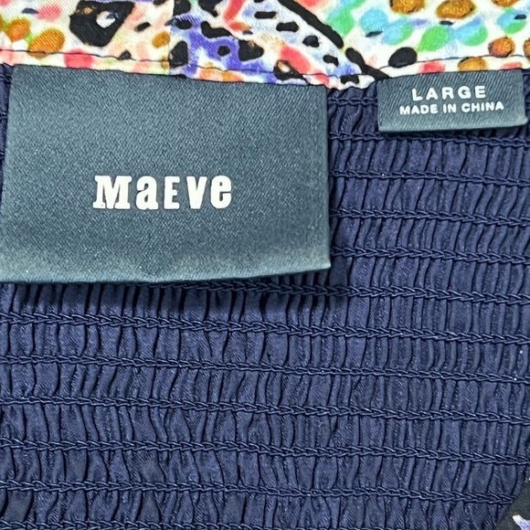 Maeve Anthropologie Tiled Amethyst Smoked Dress With Pockets size L - Picture 13 of 15